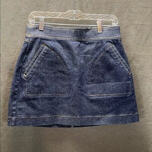 SPANX Denim Blue Mini Skirt